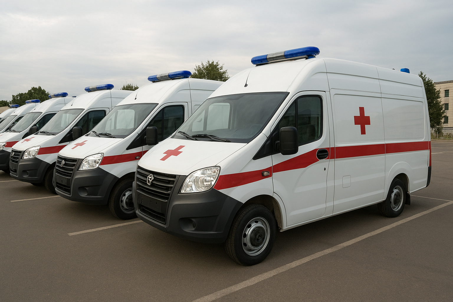 Новые санитарные автомобили для службы скорой помощи